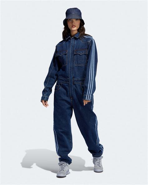 adidas denim jumpsuit.